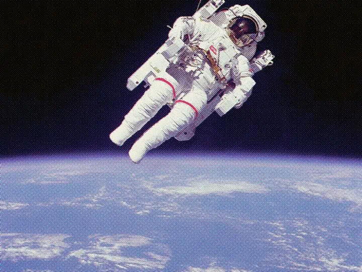 Bruce McCandless en sortie dans l’espace, 1984